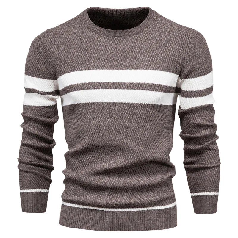 Herr Tröja Randdesign Modern Stil 0