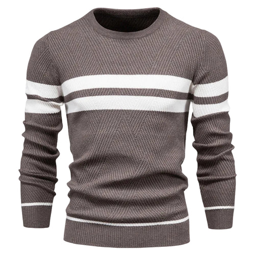 Herr Tröja Randdesign Modern Stil 0