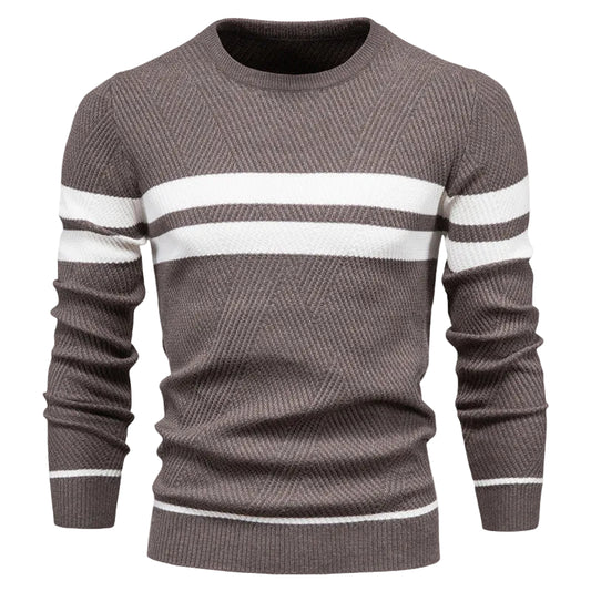 Herr Tröja Randdesign Modern Stil 0