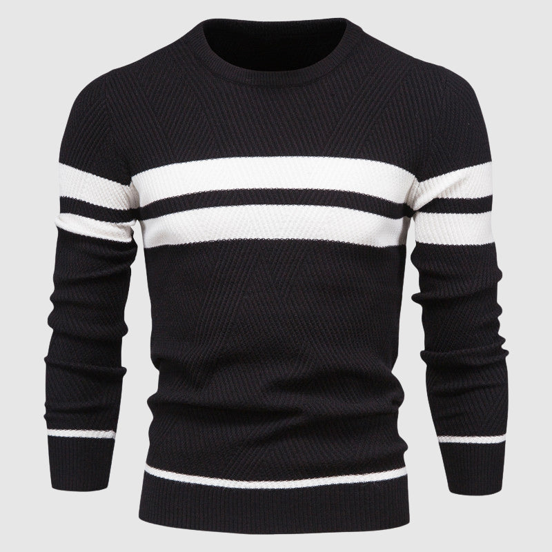 Herr Tröja Randdesign Modern Stil 1