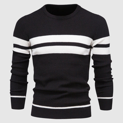 Herr Tröja Randdesign Modern Stil 1