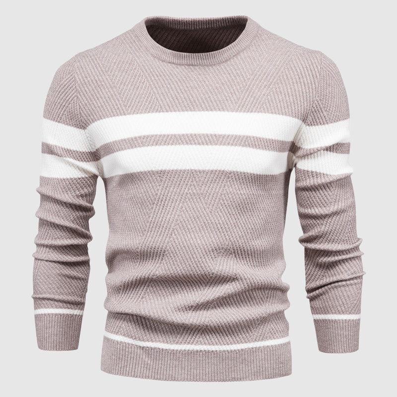 Herr Tröja Randdesign Modern Stil 3