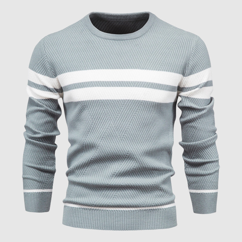 Herr Tröja Randdesign Modern Stil 4