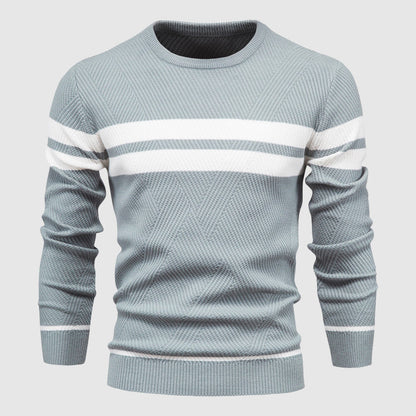 Herr Tröja Randdesign Modern Stil 4