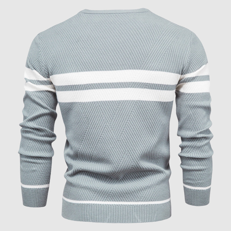 Herr Tröja Randdesign Modern Stil 5