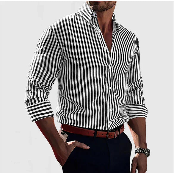 Herr Tröja Randig Design Skräddarsydd Casual 1