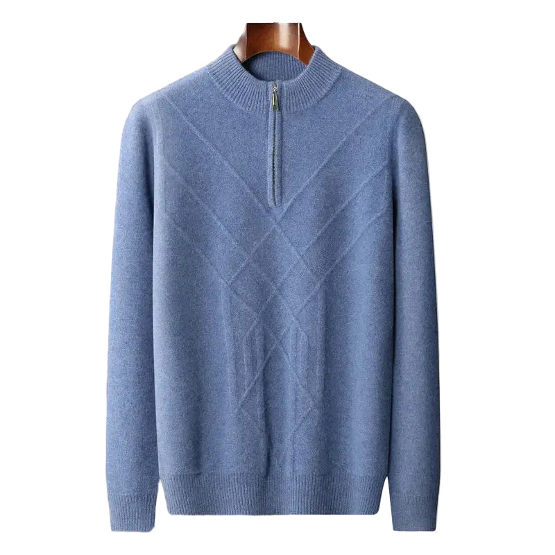 Herr Tröja Strukturerad Med Polo-Krage 3