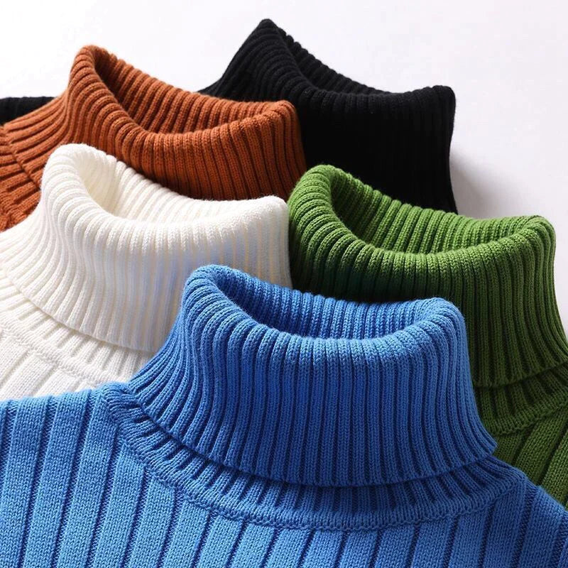 Herr Turtleneck Tröja Klassisk Stil 5
