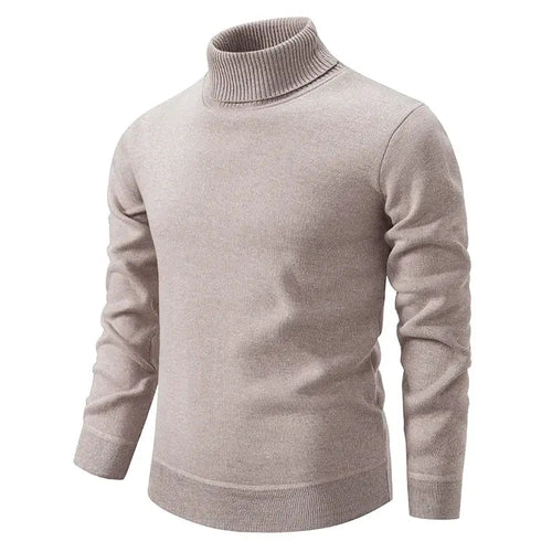 Herr Turtleneck Tröja Klassisk Stil Slimmad Passform 0