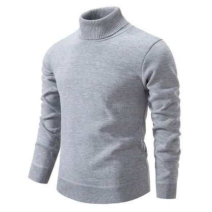 Herr Turtleneck Tröja Klassisk Stil Slimmad Passform 3