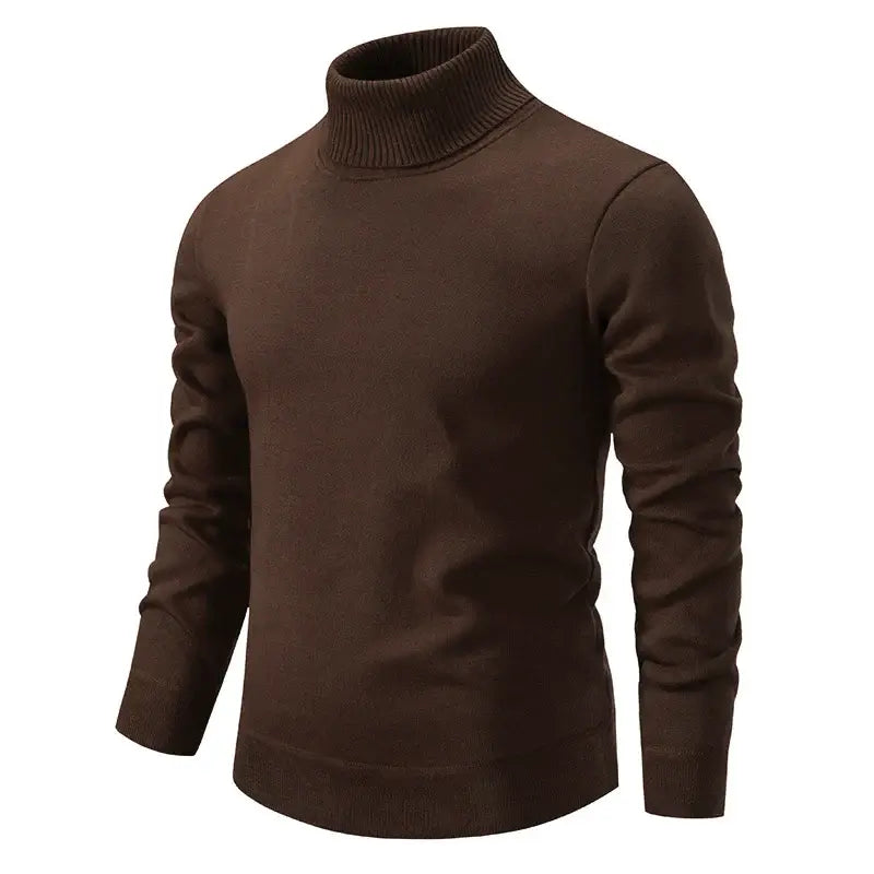Herr Turtleneck Tröja Klassisk Stil Slimmad Passform 5