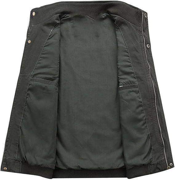 Herr Vintage Västs Med Flera Fickor Stilren Design 1