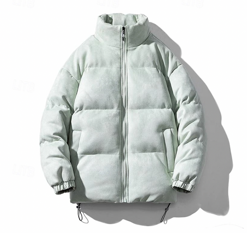 Herr Vinterjacka Quiltad Modern Stil 4