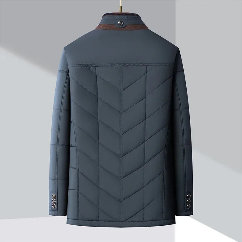 Herr Windbreaker med Geometriska Mönster 2