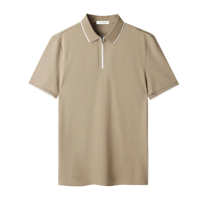 Herr Zip-Up Polo T-shirt 0