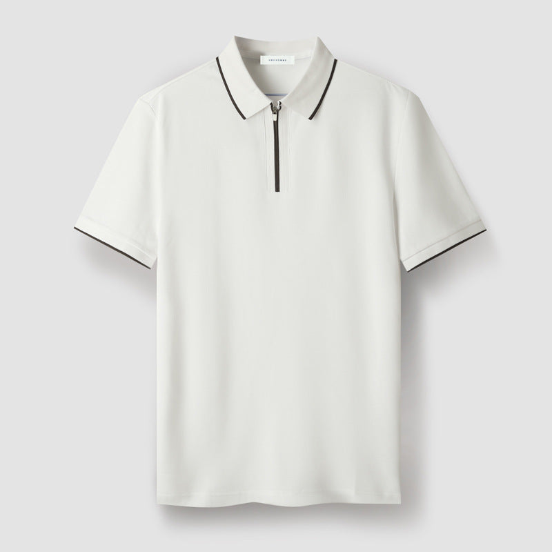 Herr Zip-Up Polo T-shirt 2