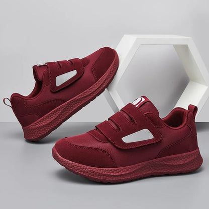 Herr och Dam Slip-On Skor för Diabetiker, Ortopediska Sneakers med Justerbar Stängning 4
