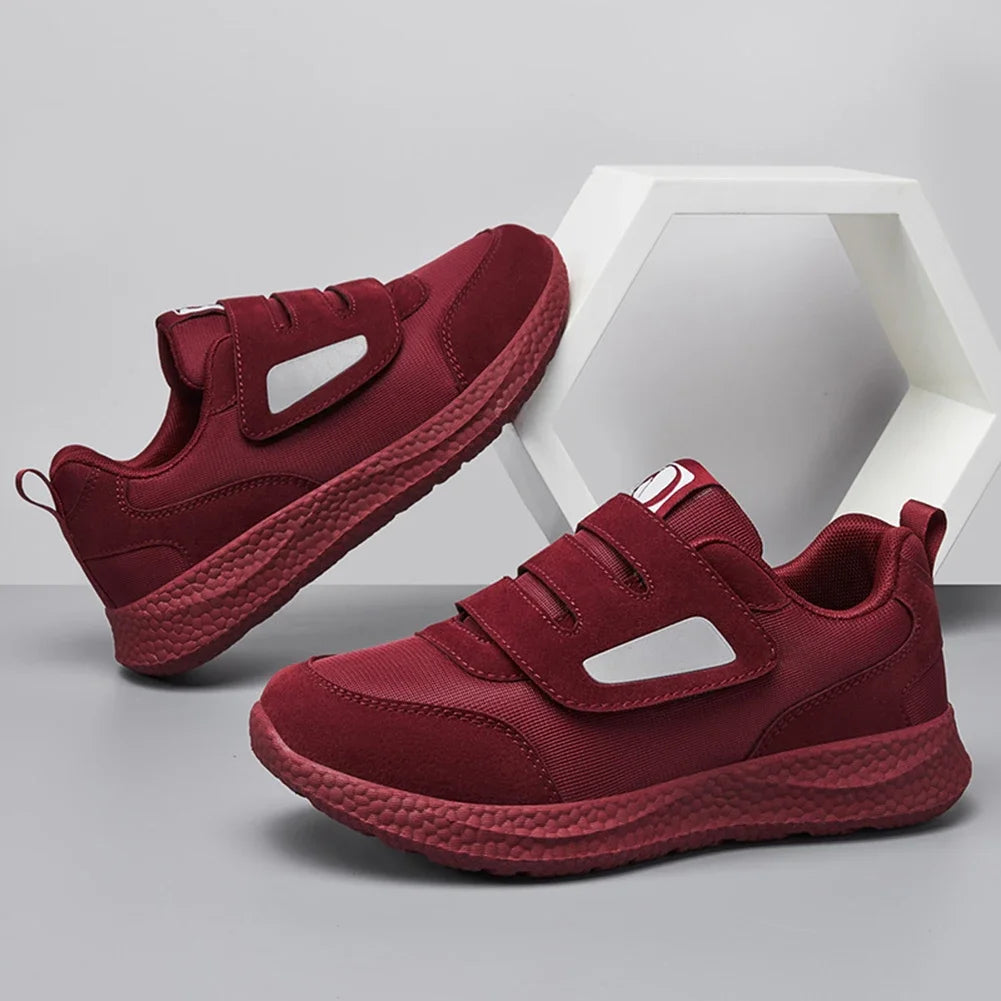 Herr och Dam Slip-On Skor för Diabetiker, Ortopediska Sneakers med Justerbar Stängning 4