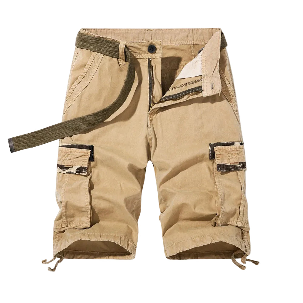 Herrar Cargo Shorts Safari Stil med Flera Fickor 0