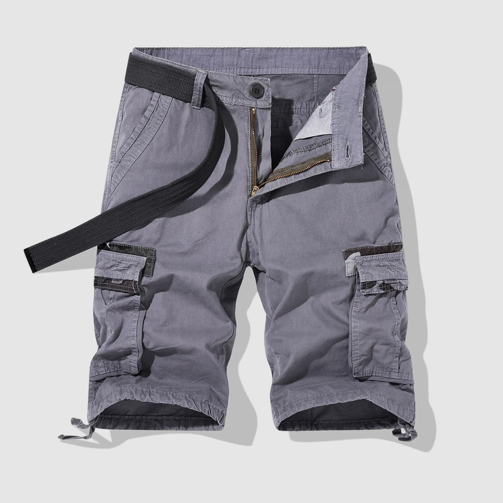 Herrar Cargo Shorts Safari Stil med Flera Fickor 1