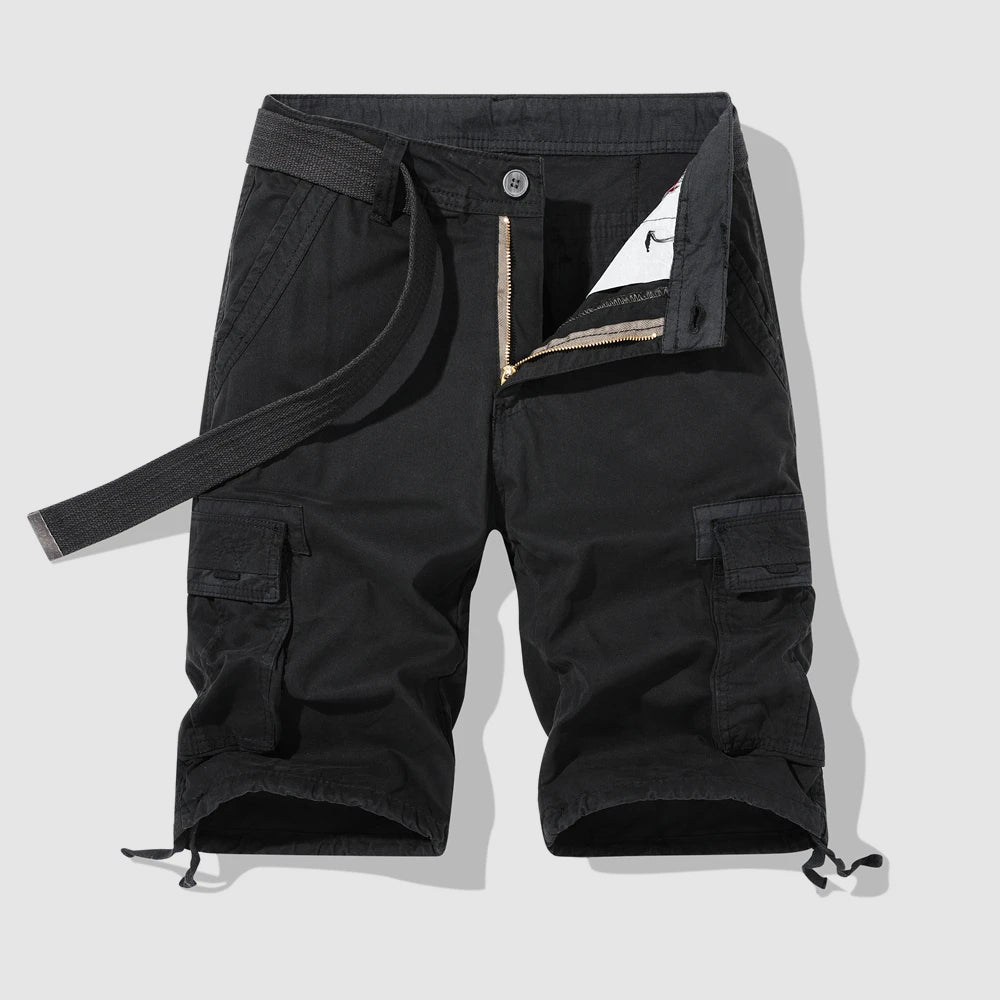 Herrar Cargo Shorts Safari Stil med Flera Fickor 4