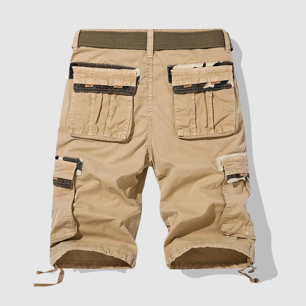 Herrar Cargo Shorts Safari Stil med Flera Fickor 5