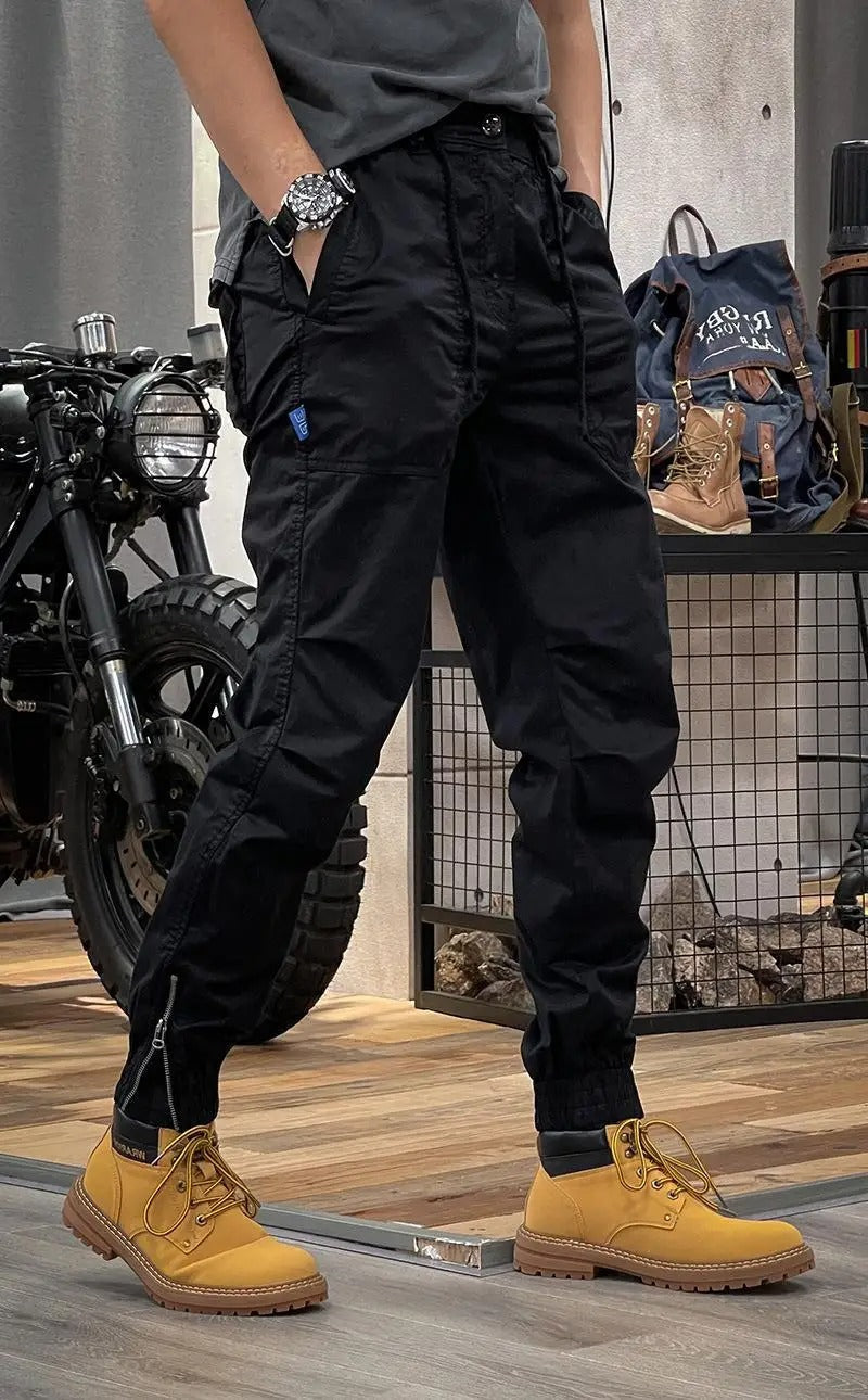 Herrar Cargobyxor Med Fickor Modern Laststil 3
