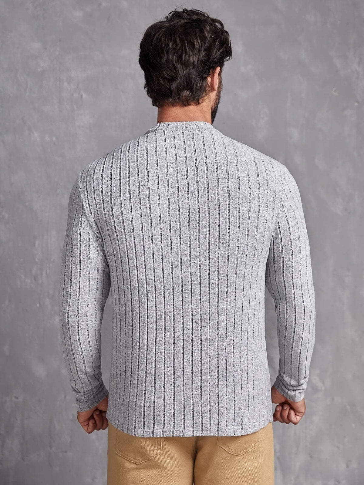 Herrar Casual Crewneck Tröja Stilren 1