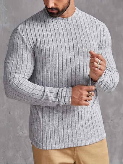 Herrar Casual Crewneck Tröja Stilren 2