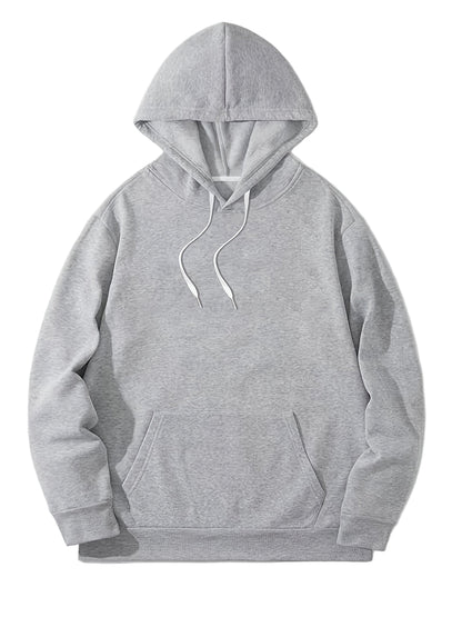Herrar Hoodie med Minimalistisk Design 0