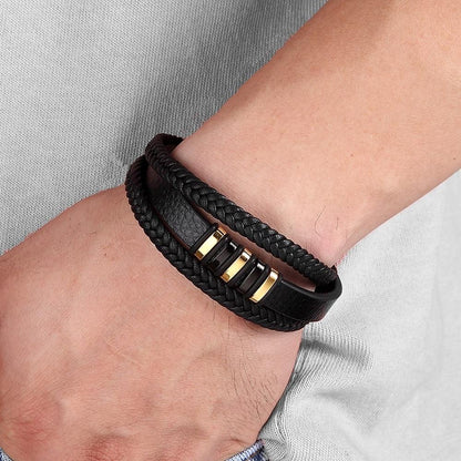 Herrarmband i läder – tidlöst och snyggt accessoar 6