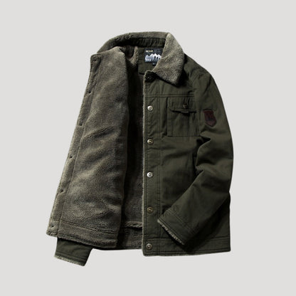 Herrarnas Arbetsjacka Fleecefodrad Klassisk Stil 1