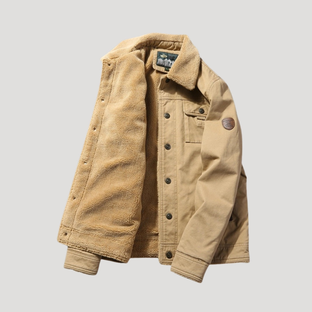 Herrarnas Arbetsjacka Fleecefodrad Klassisk Stil 2