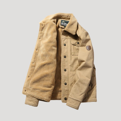 Herrarnas Arbetsjacka Fleecefodrad Klassisk Stil 2