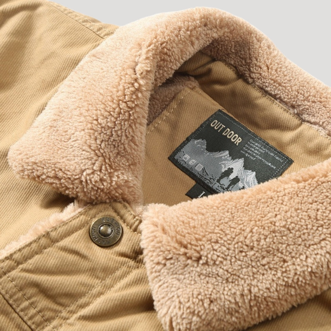 Herrarnas Arbetsjacka Fleecefodrad Klassisk Stil 3