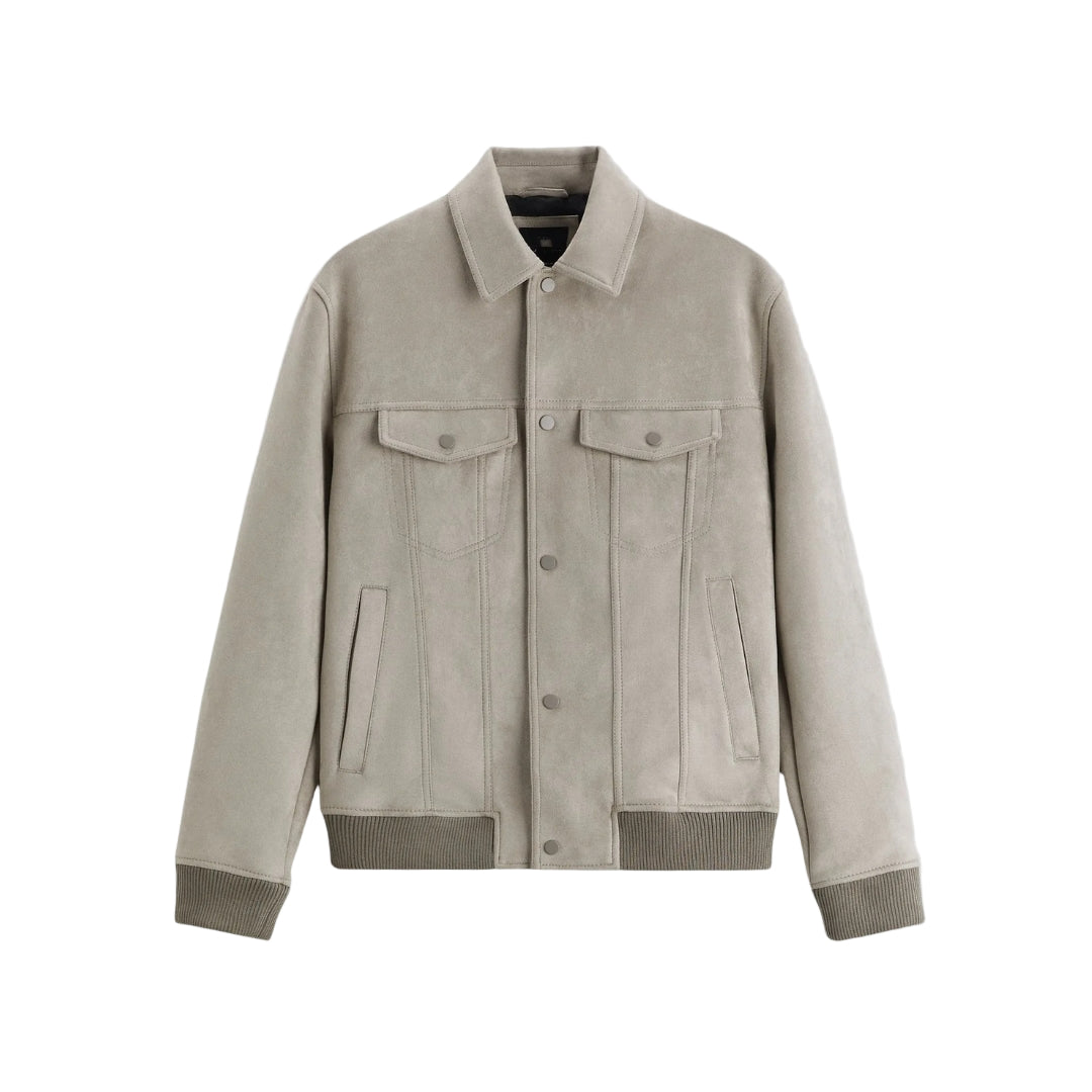 Herrarnas Bomberjacka med Stilren Design 0