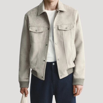 Herrarnas Bomberjacka med Stilren Design 3