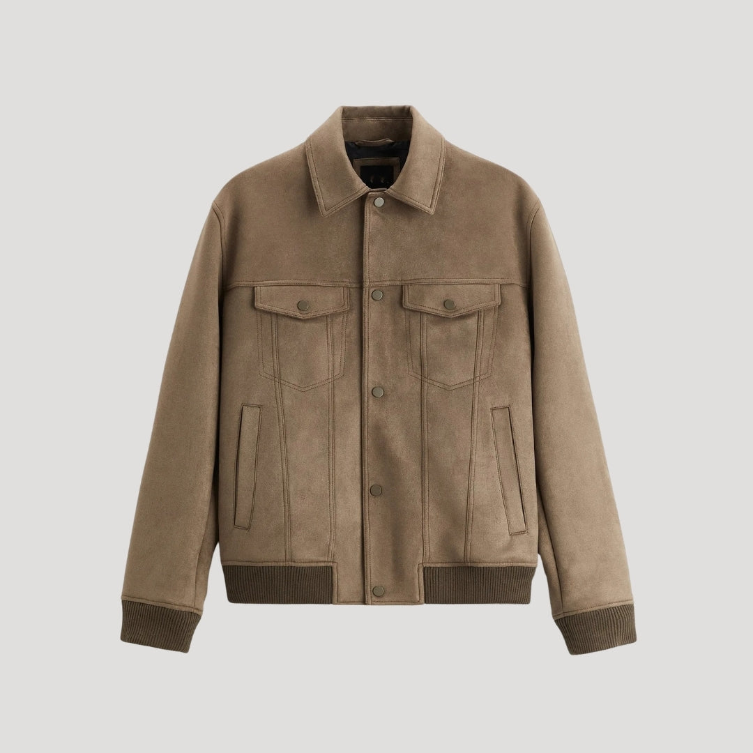 Herrarnas Bomberjacka med Stilren Design 4