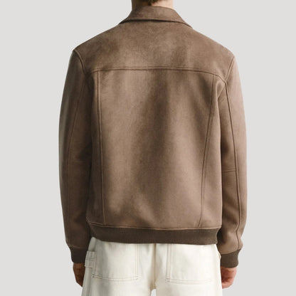 Herrarnas Bomberjacka med Stilren Design 7