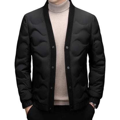 Herrarnas Dunjacka Minimalistisk Design för Vinterbruk 0