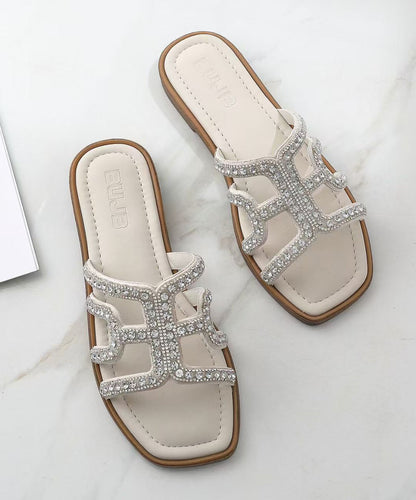Herrarnas Flip Flops med Rhinestone Detaljer 3