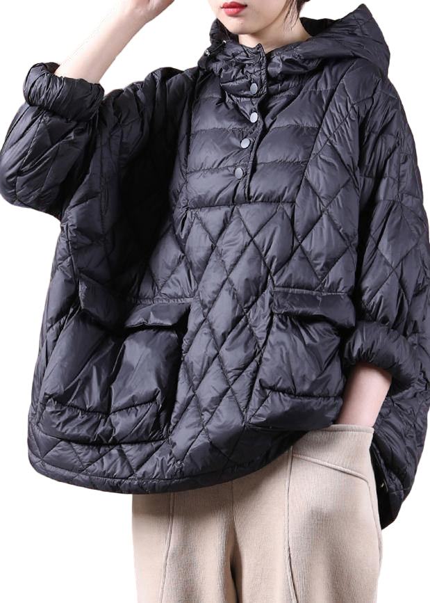 Herrarnas Lösa Passform Vinter Pufferjacka med Huva 0