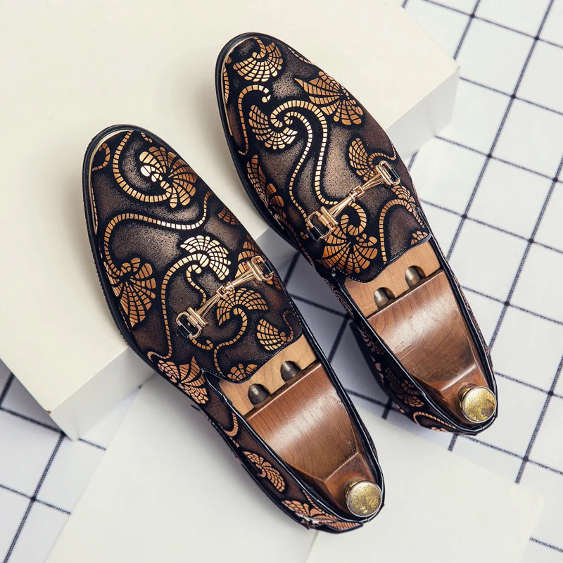 Herrarnas Slip-On Loafers Färgglad Design 1
