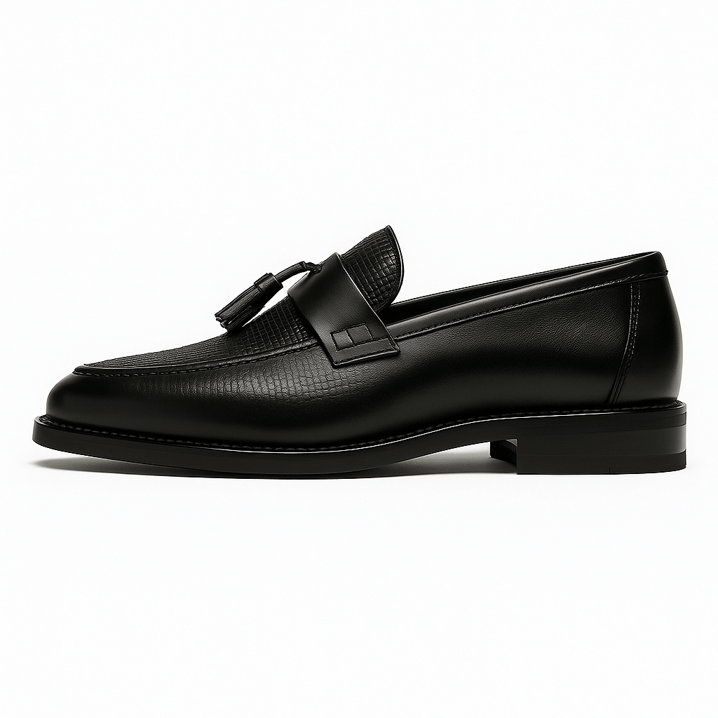 Herrarnas Slip-on Loafers med Tofsdetaljer 1