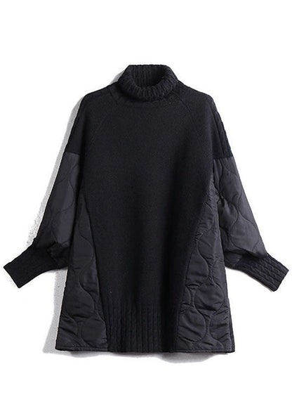 Herrarnas Turtleneck Tröja i Patchwork 4