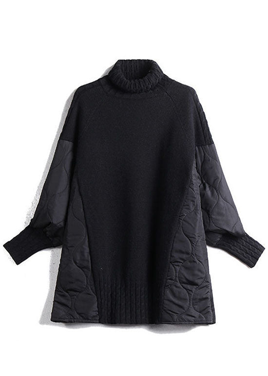 Herrarnas Turtleneck Tröja i Patchwork 4