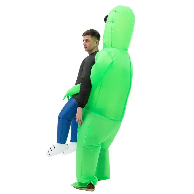 Herrarnas Uppblåsbara Halloween Kostym Alien Polyester 2