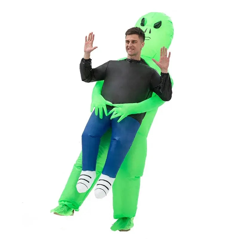 Herrarnas Uppblåsbara Halloween Kostym Alien Polyester 3