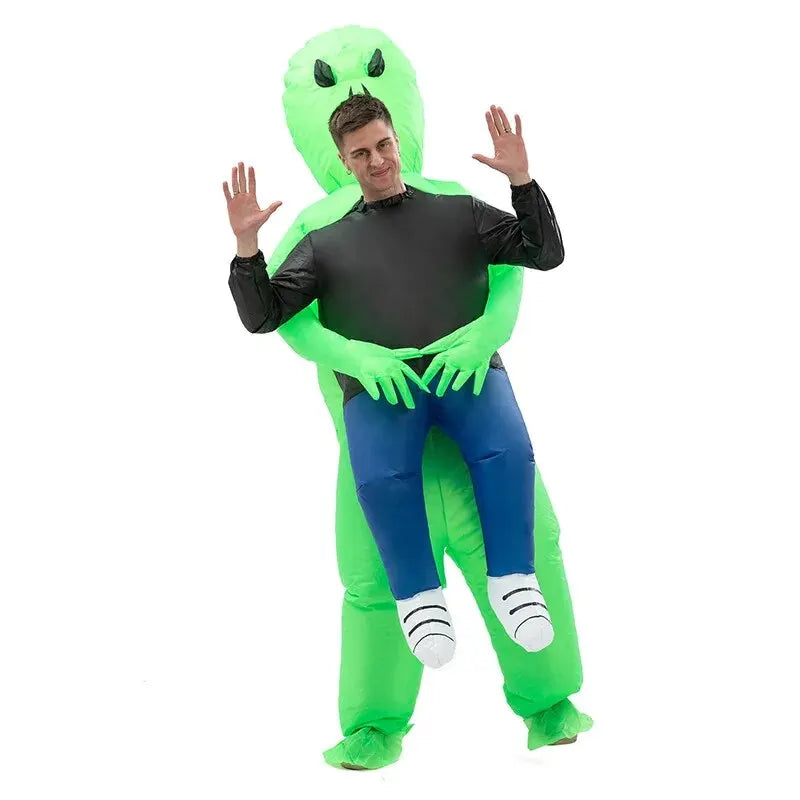 Herrarnas Uppblåsbara Halloween Kostym Alien Polyester 4