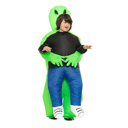 Herrarnas Uppblåsbara Halloween Kostym Alien Polyester 5